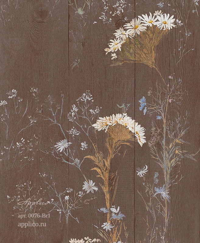 дизайнерские обои Роспись по доске в интерьере