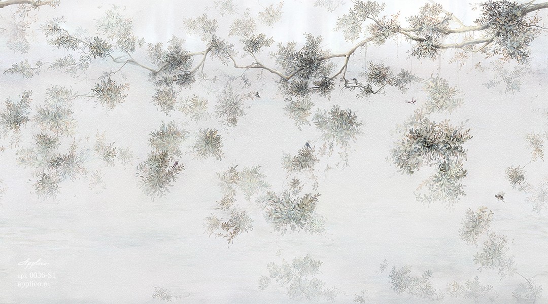 фрески Шинуазри на серебре в интерьере