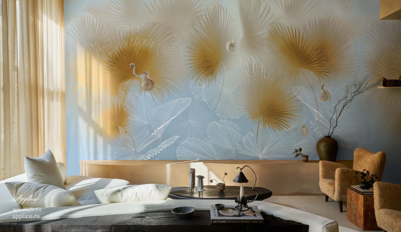 обои и панно Лемурия в интерьере