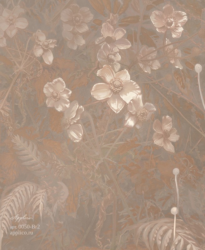 фрески В тени леса в интерьере