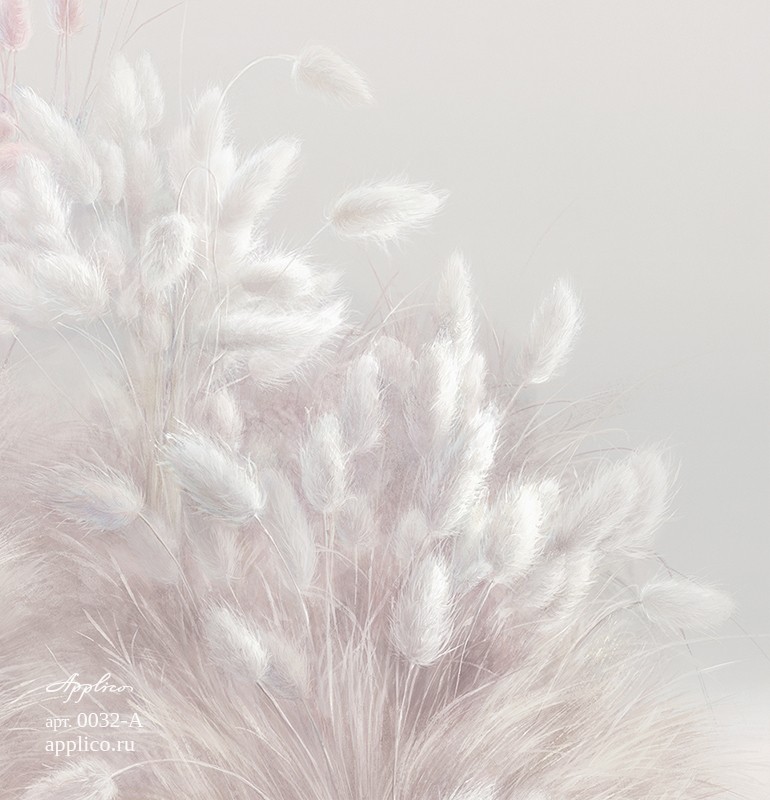 фрески Прибрежные Травинки в интерьере