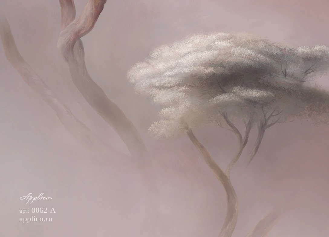 обои и панно Деревья в облаках