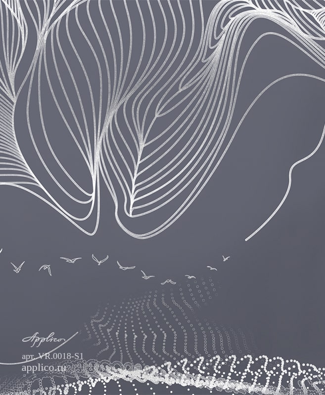 фрески Горные ноты в интерьере