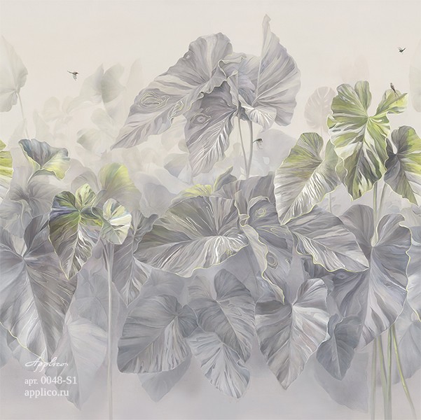 фрески Тропическая декорация в интерьере