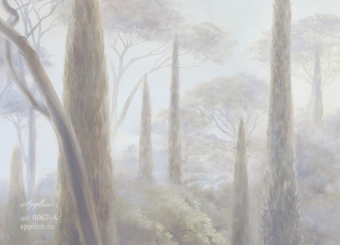 обои и панно Кипарисы