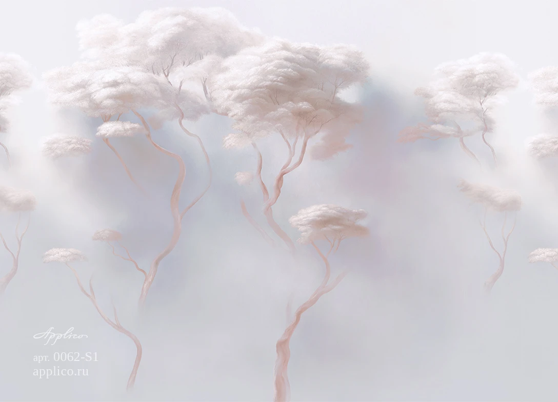 обои и панно Деревья в облаках