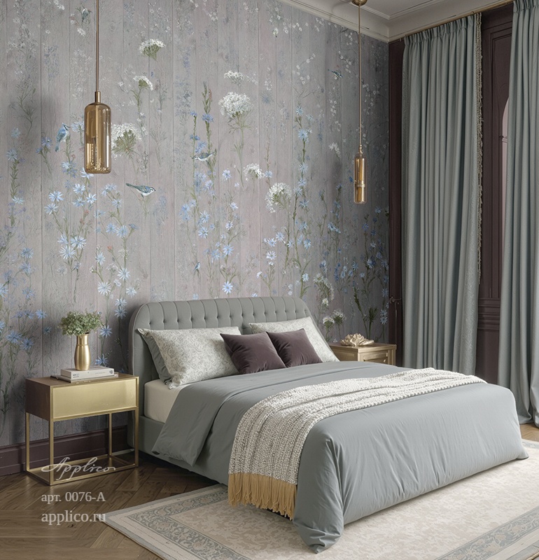 дизайнерские обои Роспись по доске в интерьере