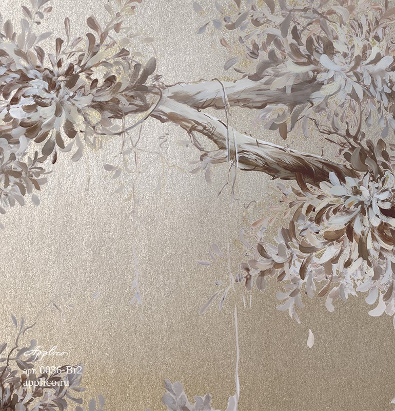 фрески Шинуазри на серебре в интерьере