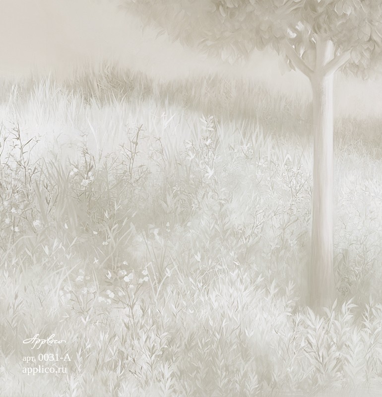 фрески Древоцвет в интерьере