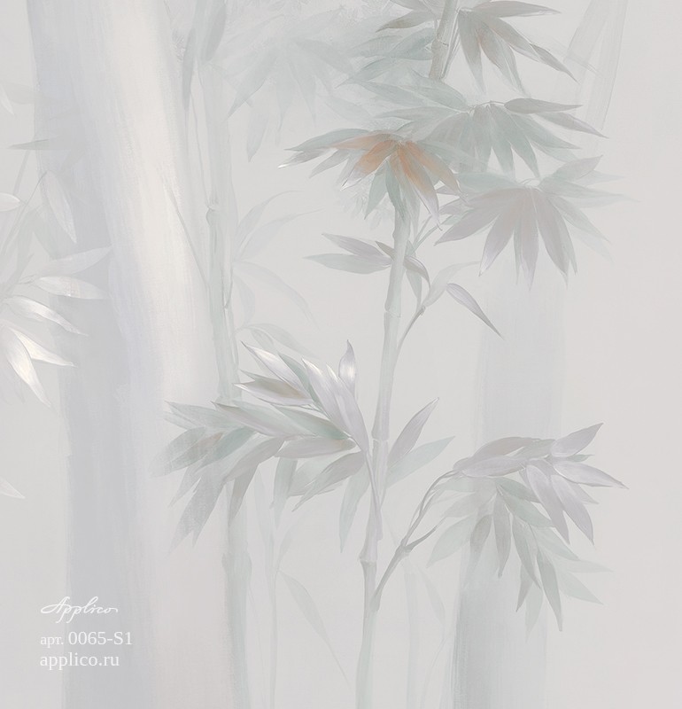 дизайнерские обои Бамбуковая роща в интерьере