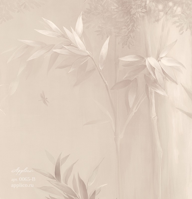 фрески Бамбуковая роща в интерьере