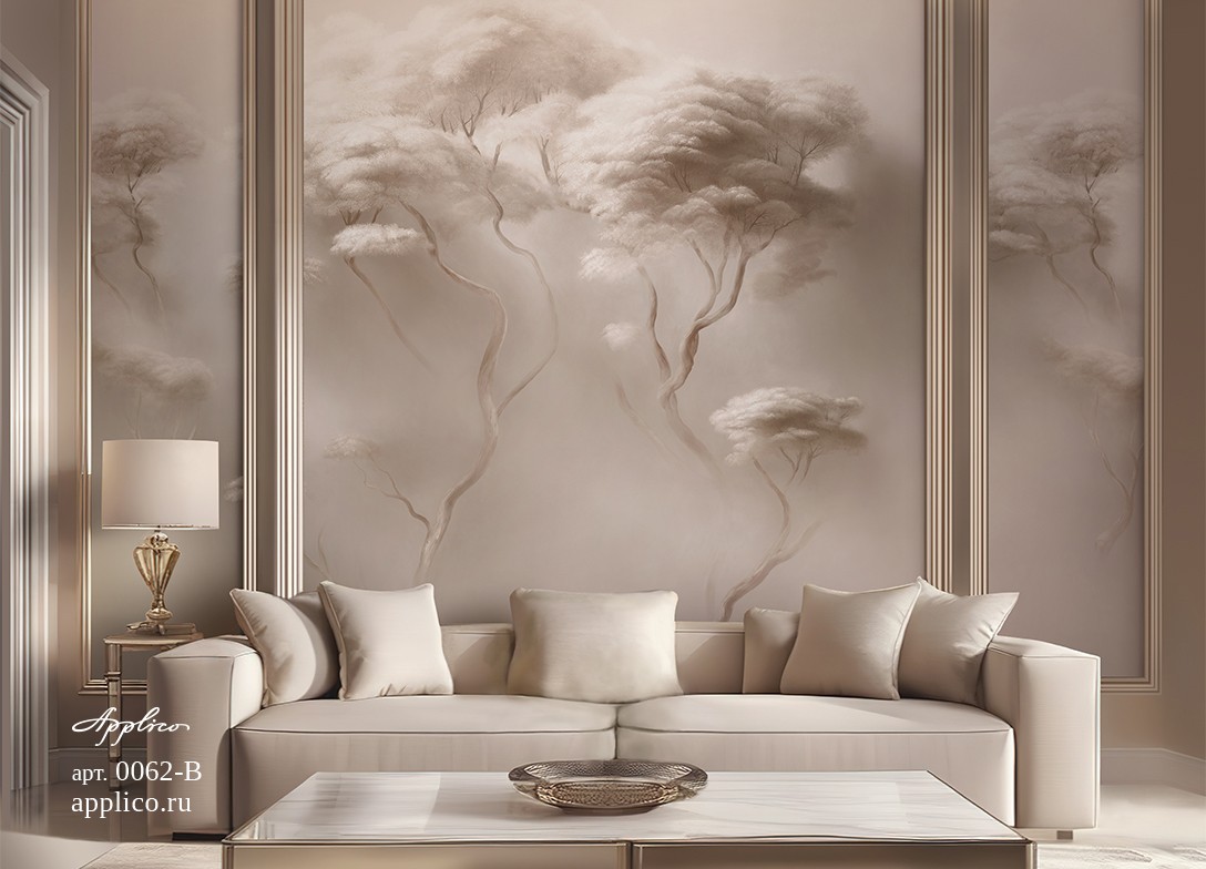 обои и панно Деревья в облаках