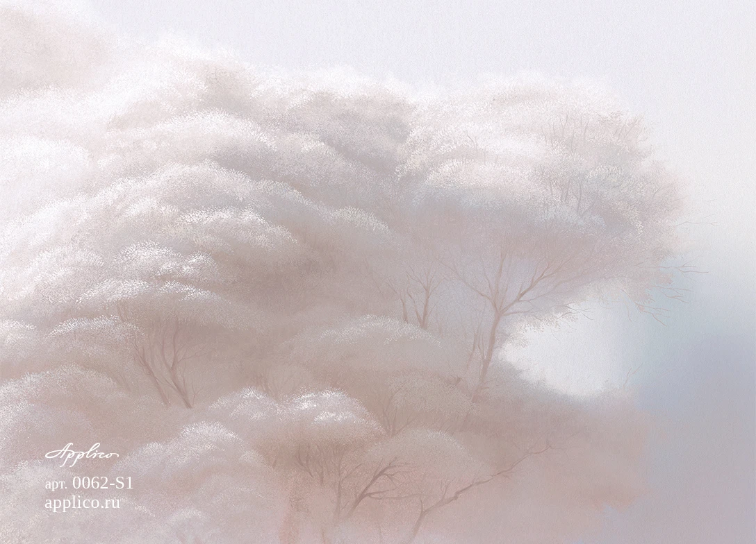 обои и панно Деревья в облаках