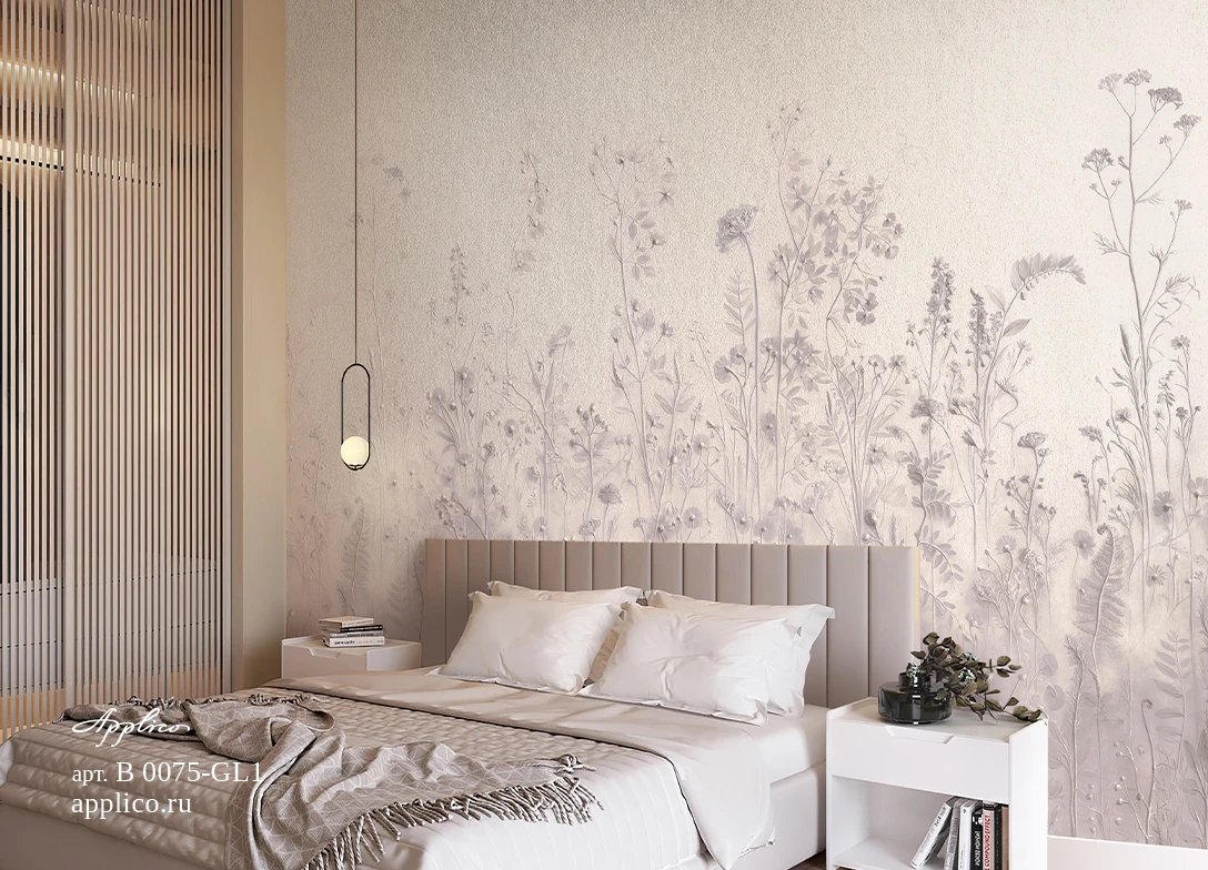 обои и панно Ботанический барельеф