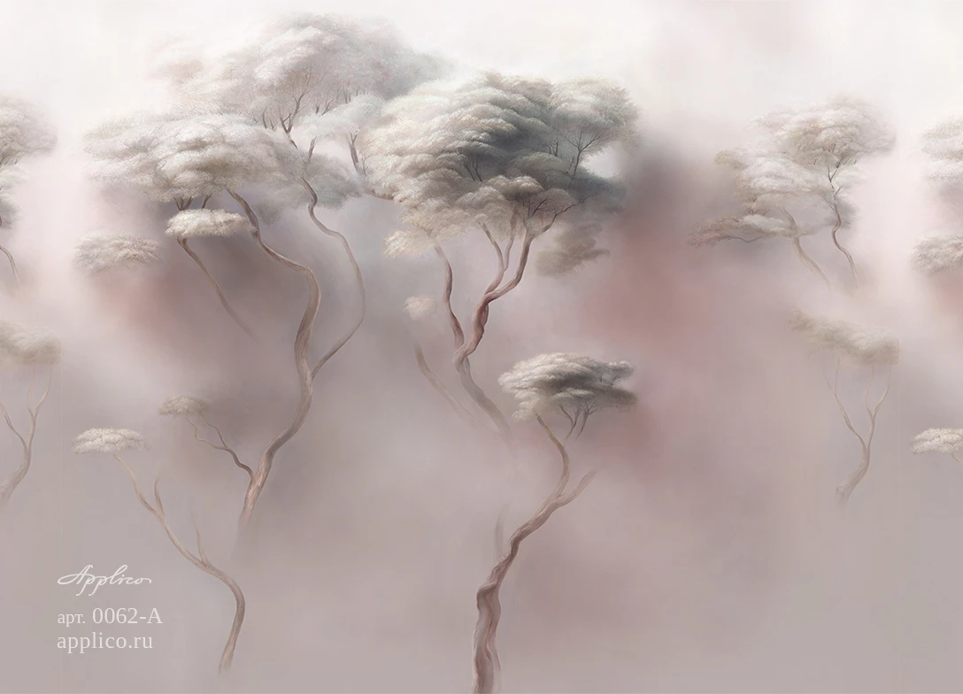 обои и панно Деревья в облаках