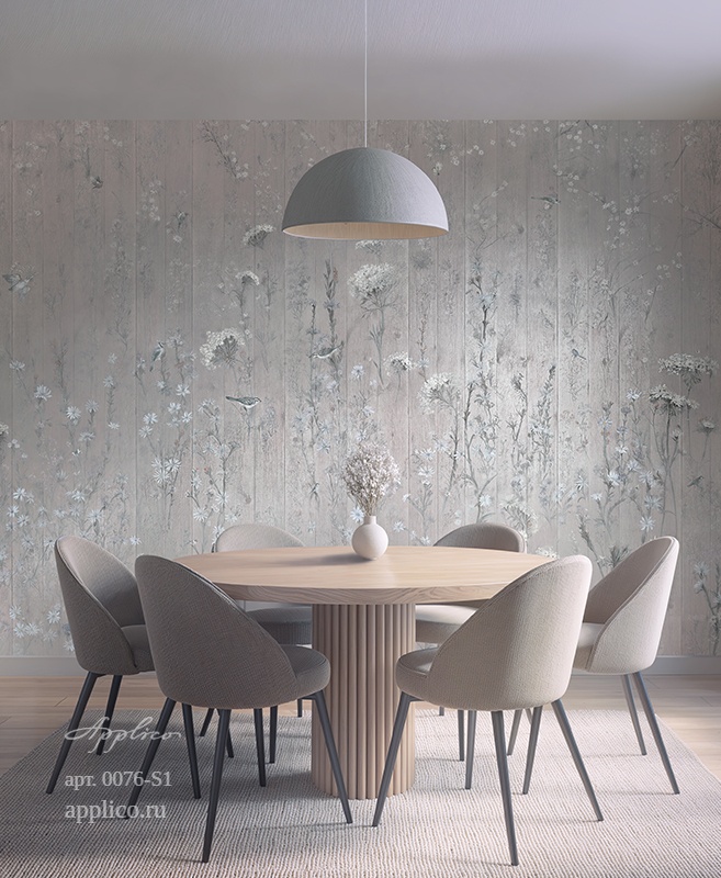 дизайнерские обои Роспись по доске в интерьере