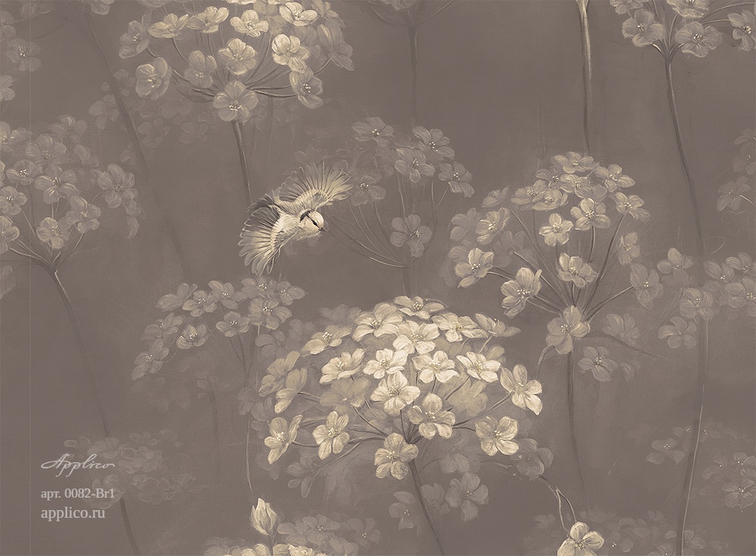 дизайнерские обои Цветочные облака