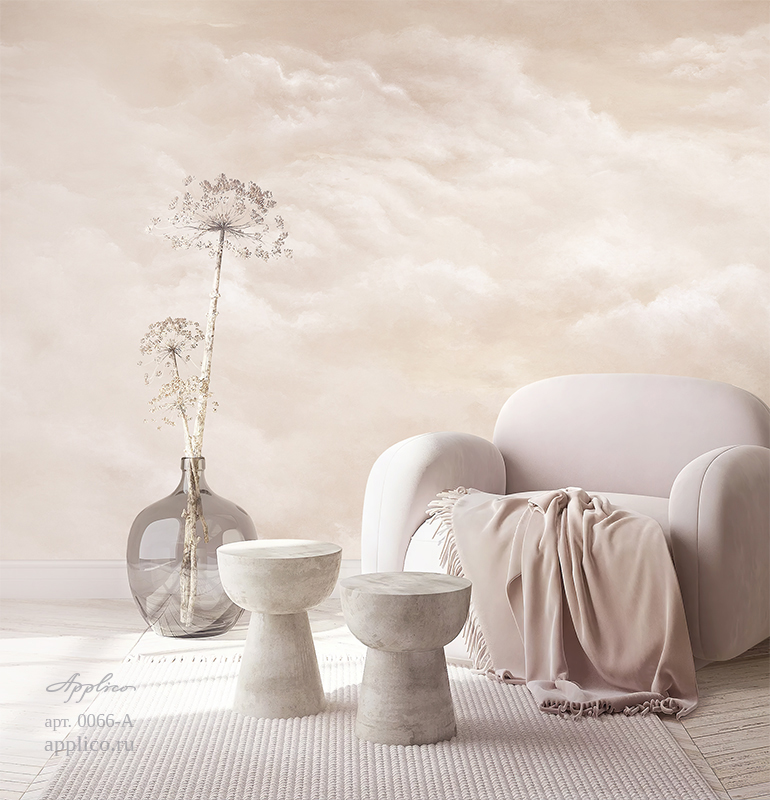 дизайнерские обои Небеса в интерьере