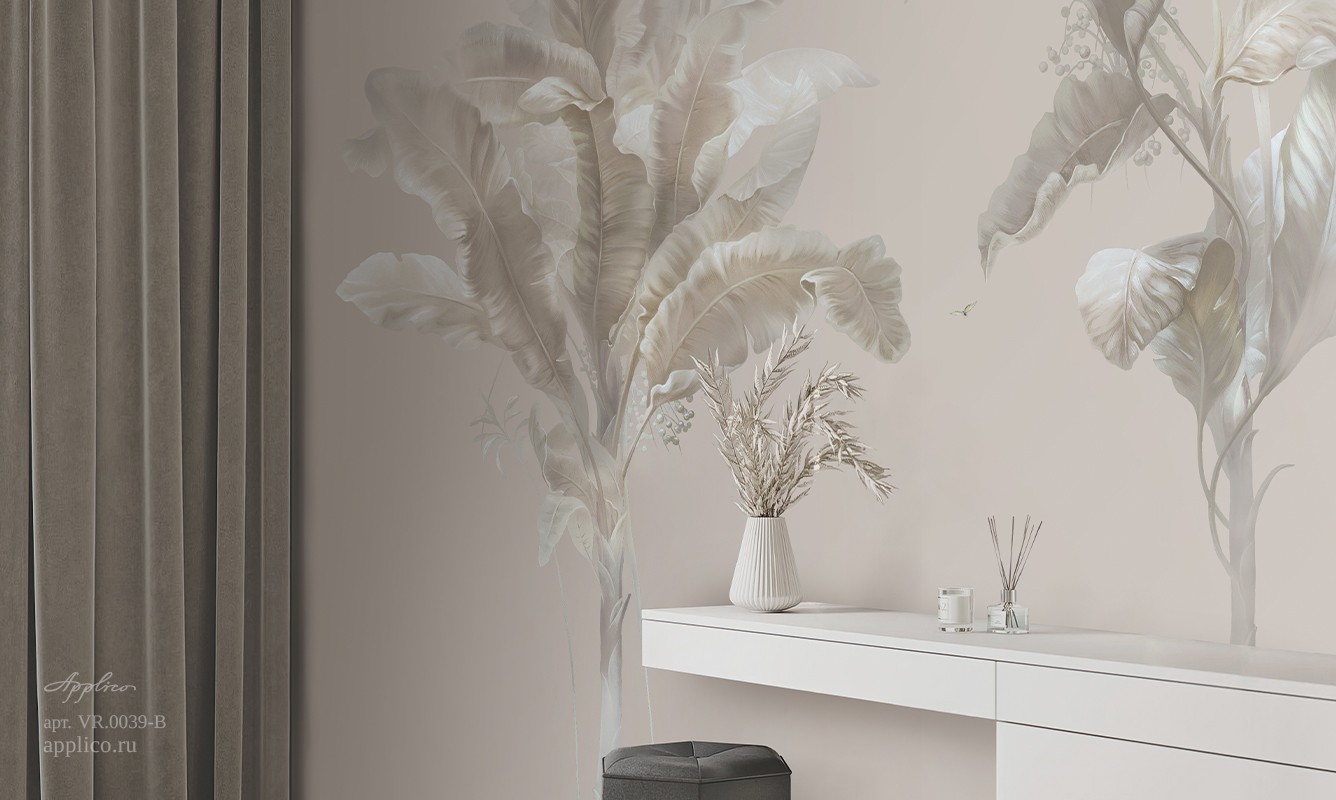 обои и панно Южные сады в интерьере