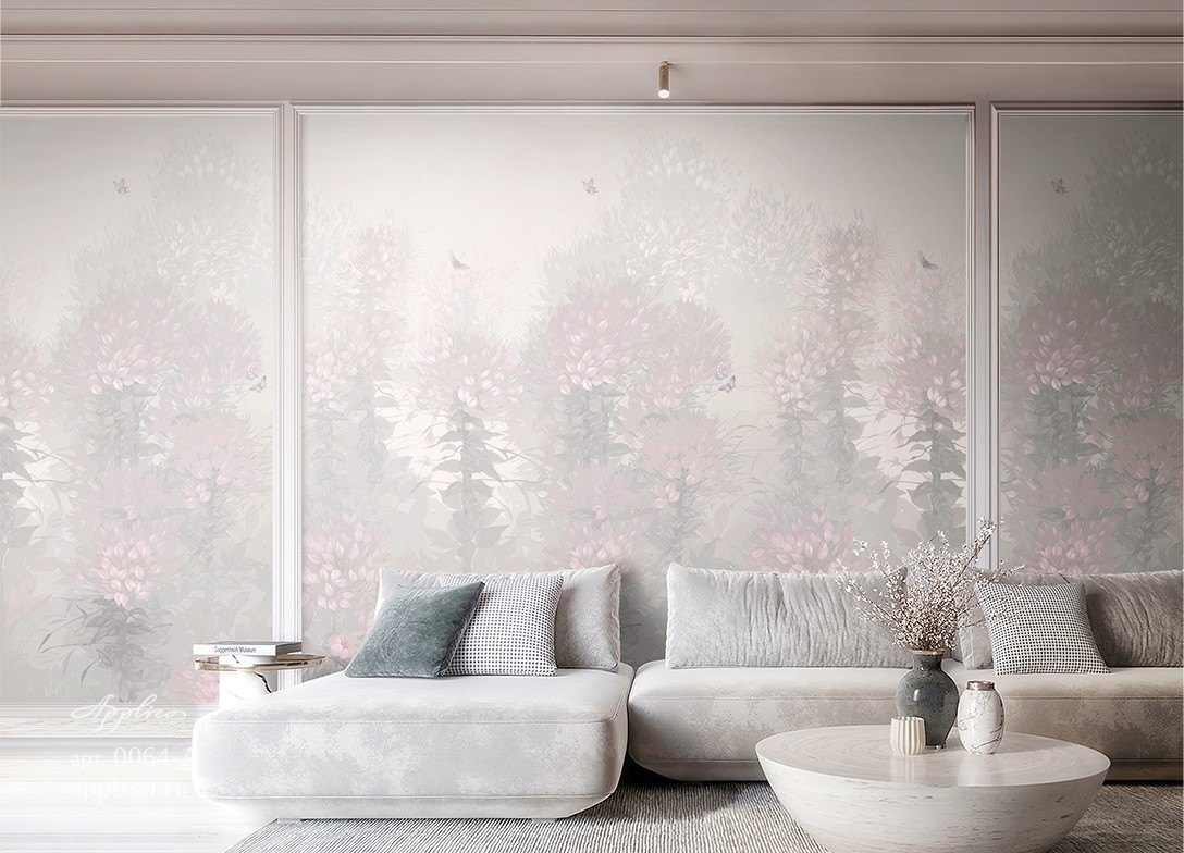 обои и панно Цветы и бабочки