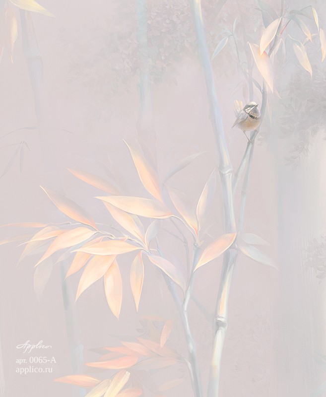 фрески Бамбуковая роща в интерьере