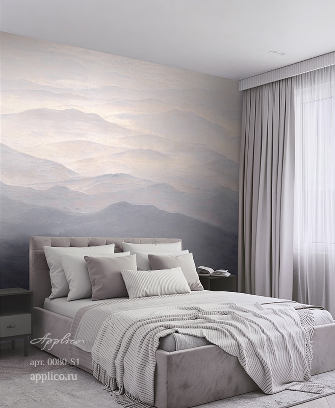 дизайнерские обои Дальние дали в интерьере