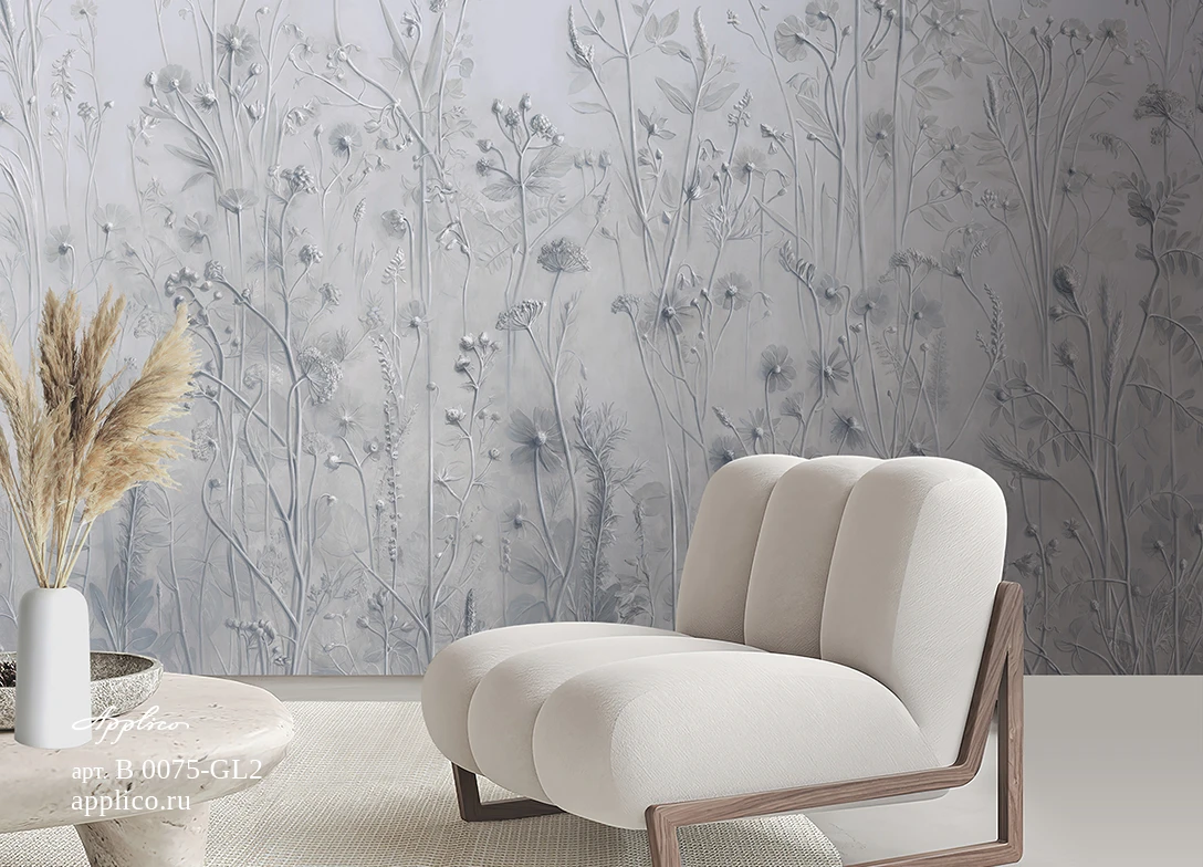 обои и панно Ботанический барельеф