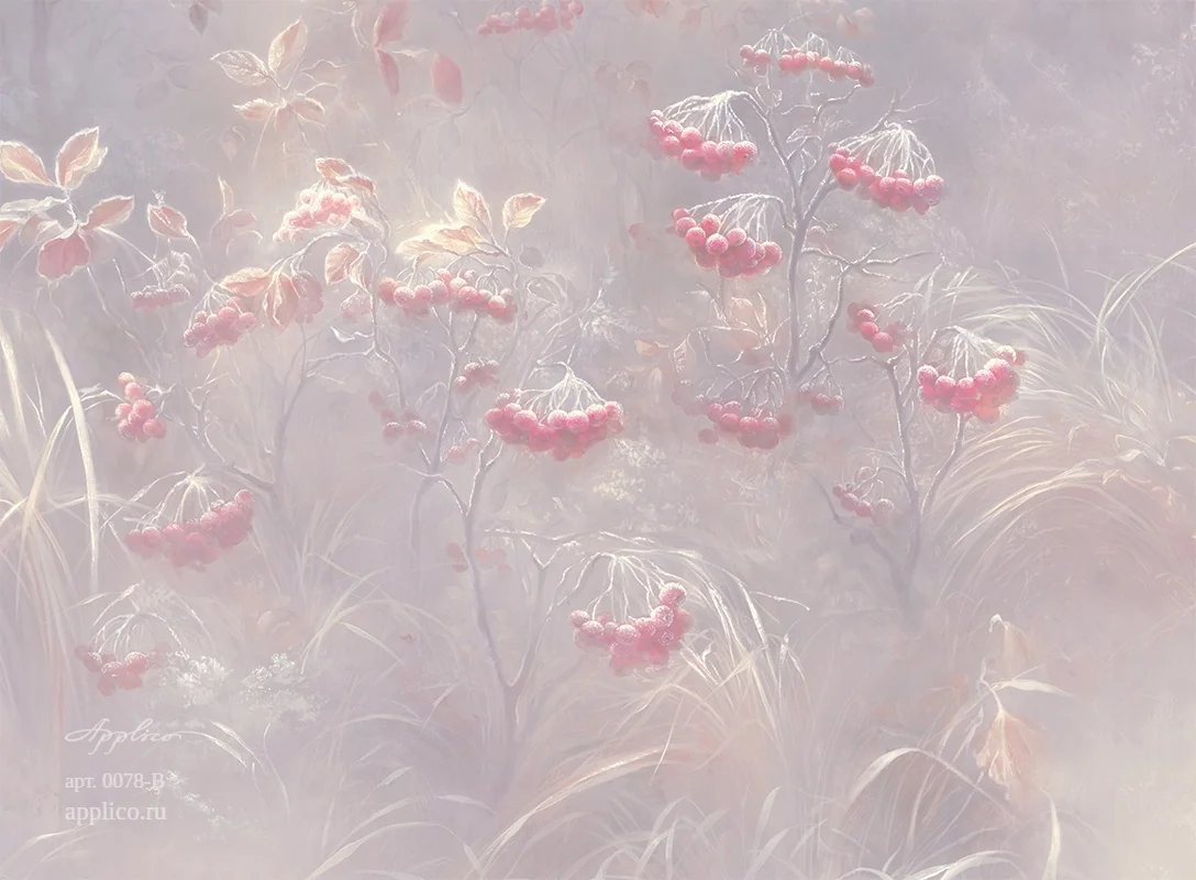 дизайнерские обои Первый иней