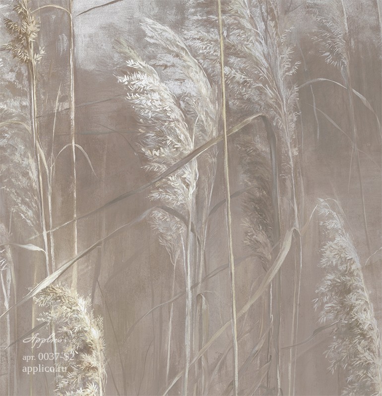 фрески Дуновение тростника в интерьере