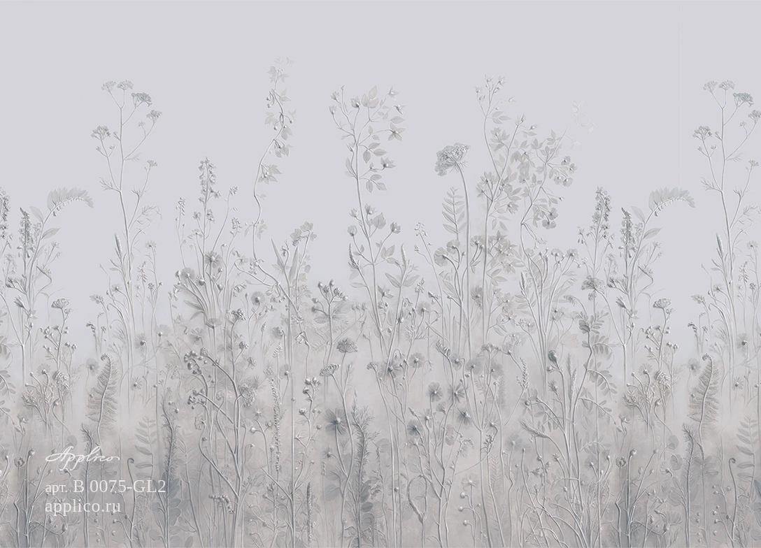 обои и панно Ботанический барельеф