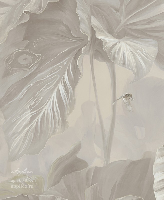 фрески Тропическая декорация в интерьере