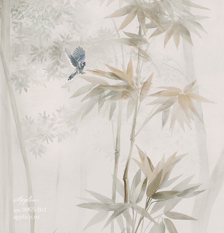 фрески Бамбуковая роща в интерьере