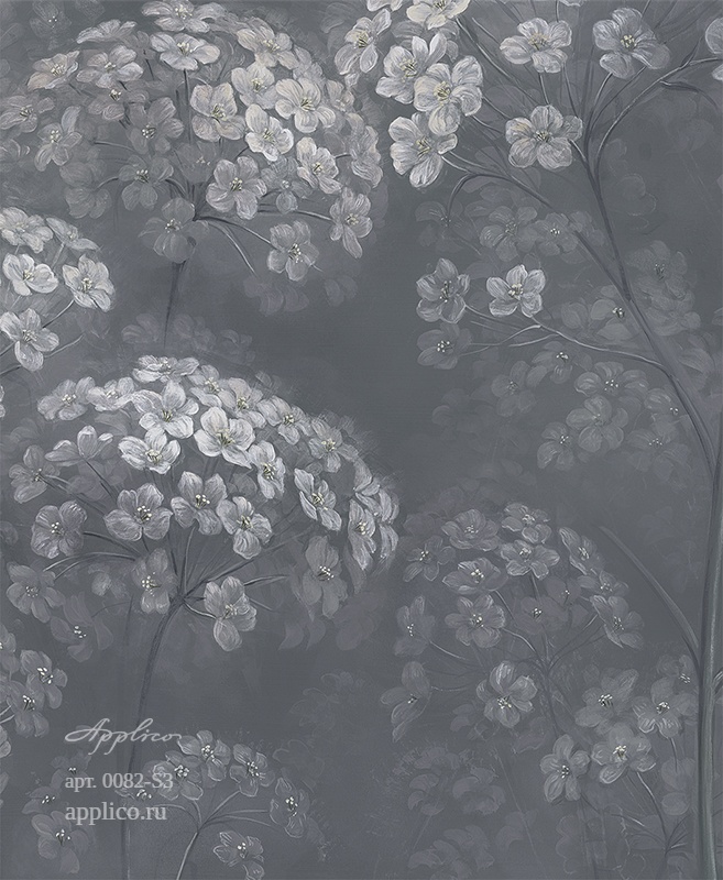 дизайнерские обои Цветочные облака в интерьере