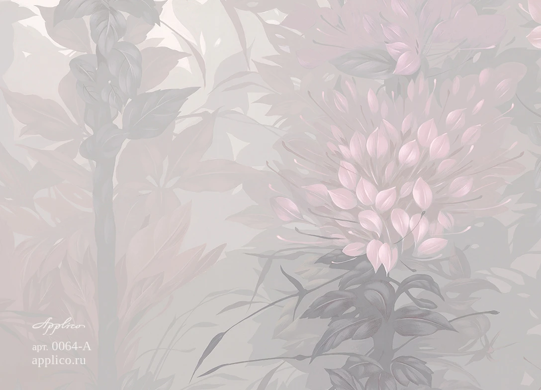 обои и панно Цветы и бабочки