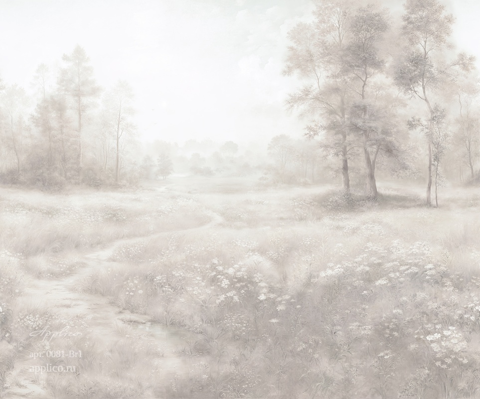 дизайнерские обои Тропинка в интерьере