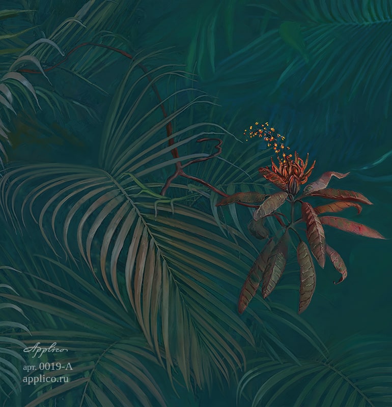 фрески Амазония в интерьере