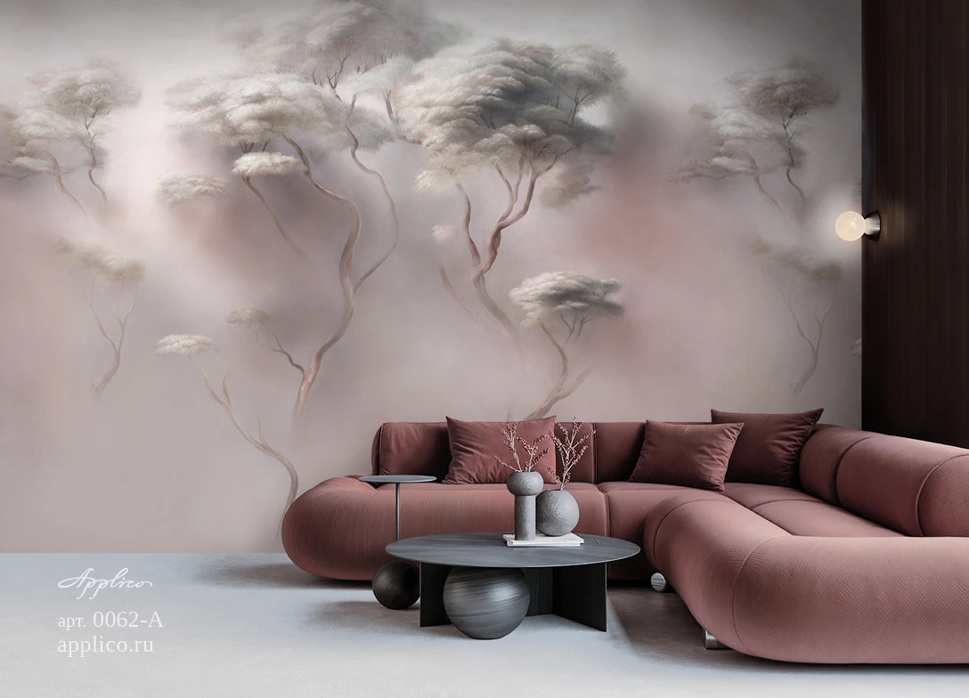 обои и панно Деревья в облаках