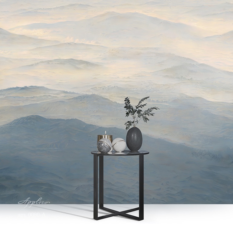 дизайнерские обои Дальние дали в интерьере