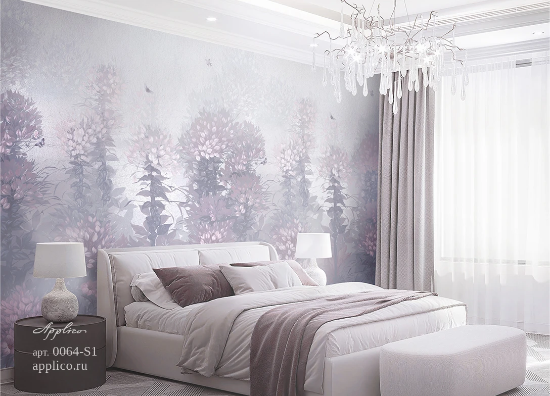 обои и панно Цветы и бабочки