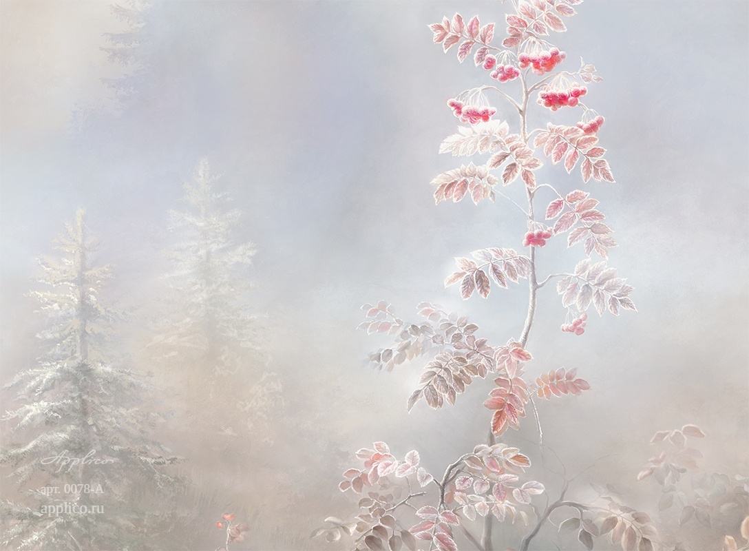 дизайнерские обои Первый иней