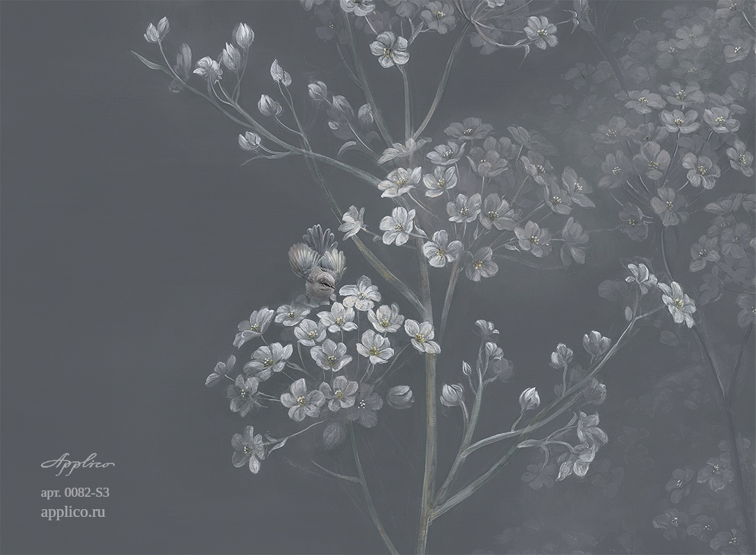 дизайнерские обои Цветочные облака