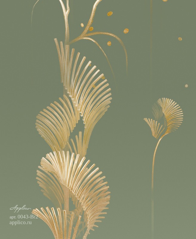 фрески Ивы на воде в интерьере