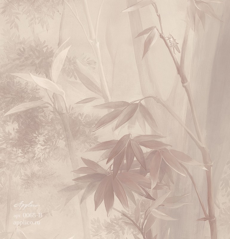 фрески Бамбуковая роща в интерьере