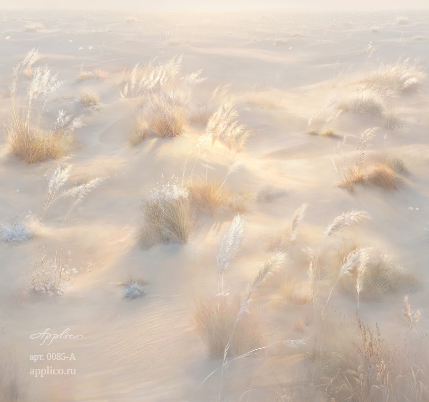 дизайнерские обои Светлые дюны в интерьере