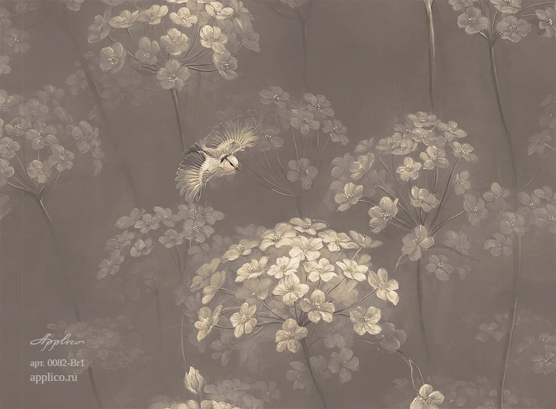 дизайнерские обои Цветочные облака