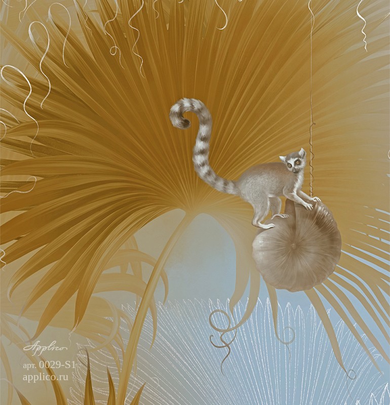 обои и панно Лемурия в интерьере