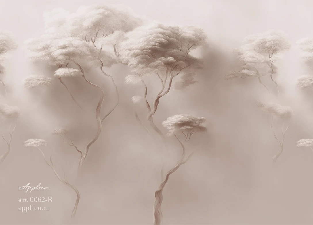 обои и панно Деревья в облаках