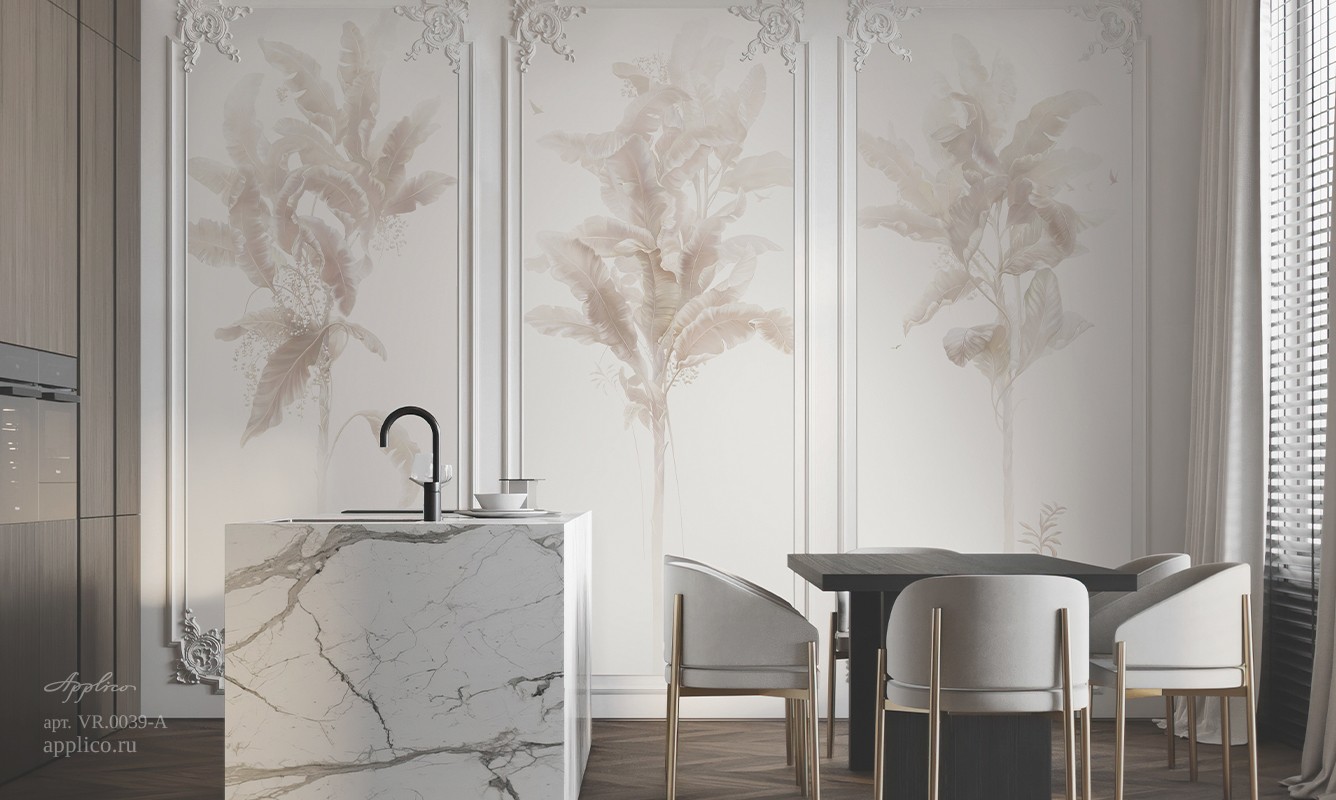 обои и панно Южные сады в интерьере