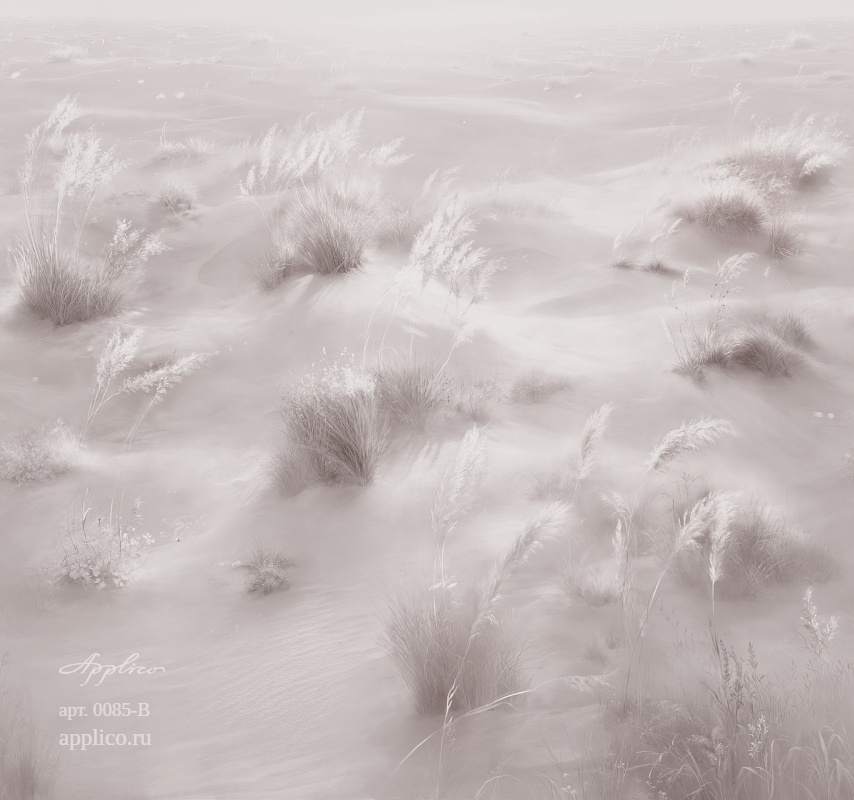 дизайнерские обои Светлые дюны в интерьере