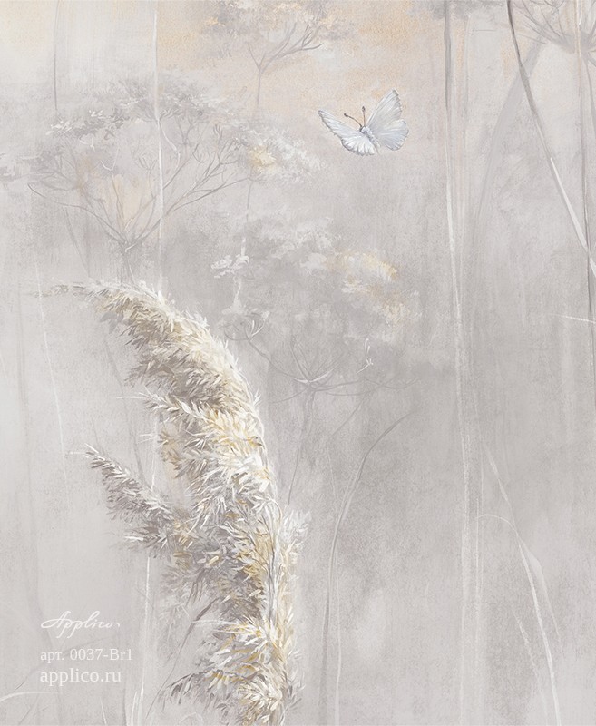 фрески Дуновение тростника в интерьере